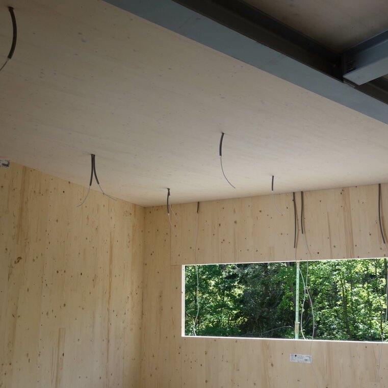 Rohinstallation Holzbau