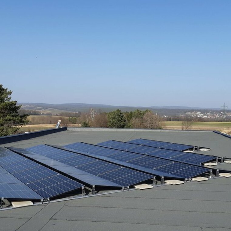 Photovoltaikanlage auf Flachdach