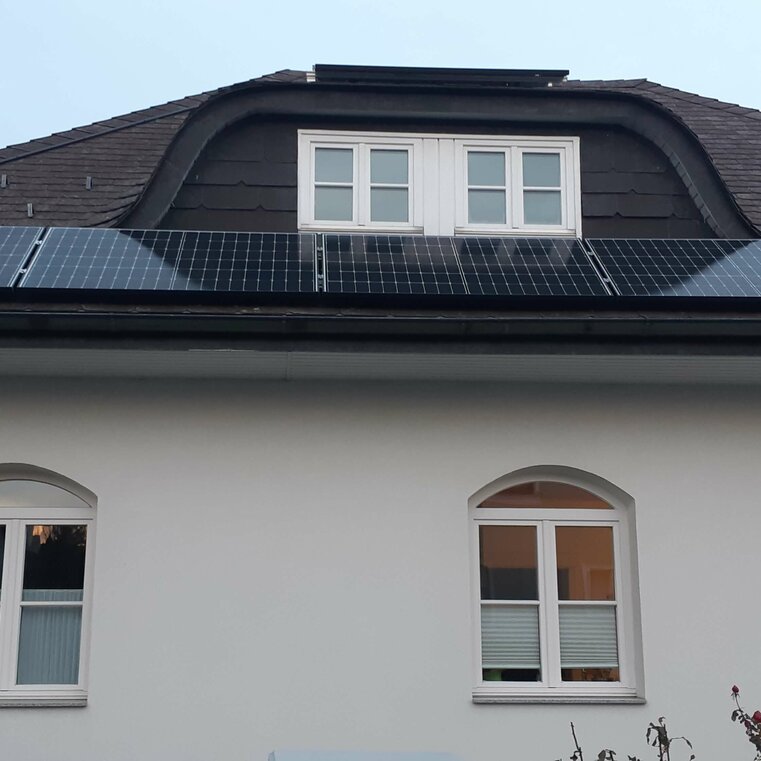 Photovoltaikanlage auf einem Schrägdach